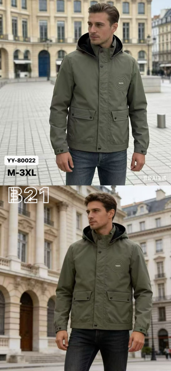 Kurtka męska cienka Roz M-3XL, 1 Kolor Paczka 5 szt